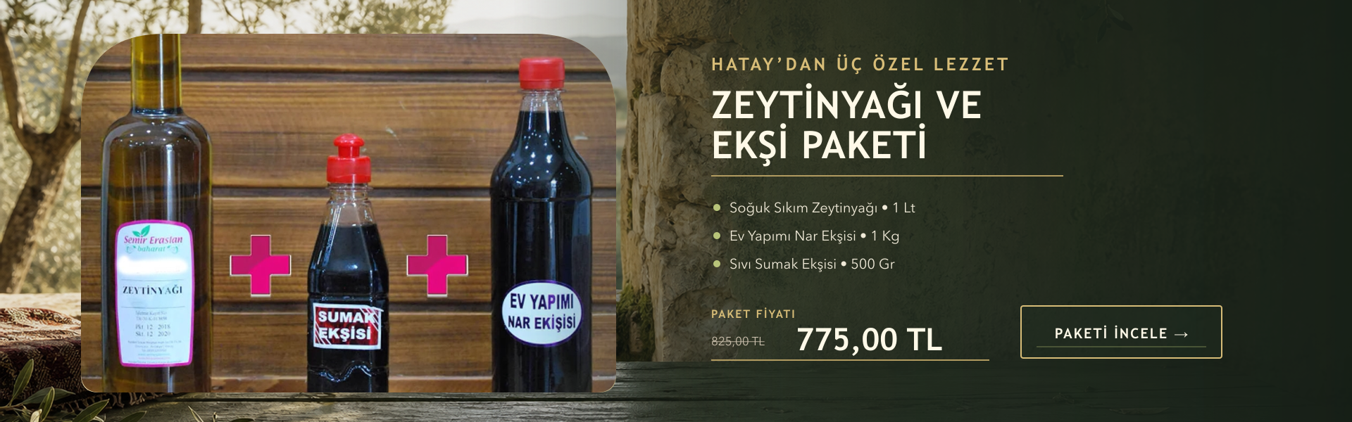 Zeytinyağı Sumak Ekşisi Nar Ekşisi